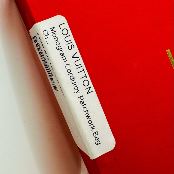 EUC Louis Vuitton Monogram Canvas Corduroy Patchwork Bag Charm - Picture 15 of 16